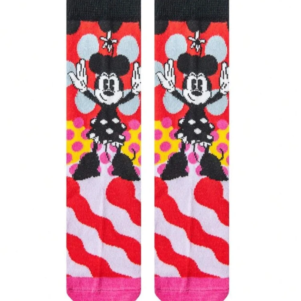 •Classic Minnie• Minnie Mouse Graphic All Over Crew Socks 3 for $21